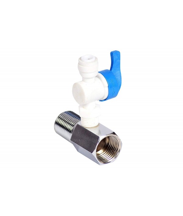 Wellon Plastic Inlet Valve for RO Water Purifiers (Plastic, SS Coupline, Size - 1/4)